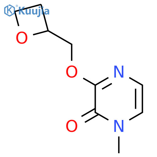 1-Methyl-3-[(oxetan-2-yl)methoxy]-1,2-dihydropyrazin-2-one structure