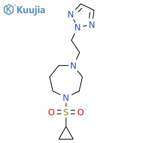 1-(cyclopropanesulfonyl)-4-[2-(2H-1,2,3-triazol-2-yl)ethyl]-1,4-diazepane structure