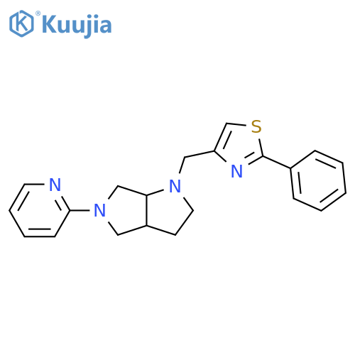 2-{1-[(2-phenyl-1,3-thiazol-4-yl)methyl]-octahydropyrrolo[2,3-c]pyrrol-5-yl}pyridine structure