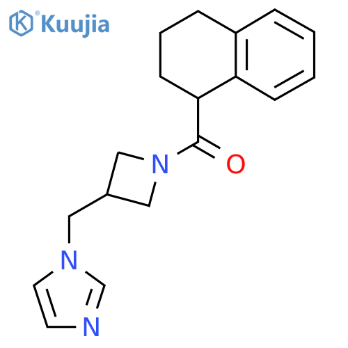1-{[1-(1,2,3,4-tetrahydronaphthalene-1-carbonyl)azetidin-3-yl]methyl}-1H-imidazole structure