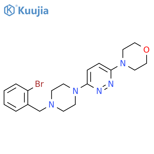 4-(6-{4-[(2-Bromophenyl)methyl]piperazin-1-yl}pyridazin-3-yl)morpholine structure