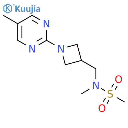 N-methyl-N-{[1-(5-methylpyrimidin-2-yl)azetidin-3-yl]methyl}methanesulfonamide structure