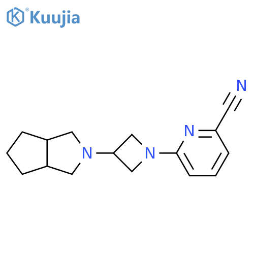 6-(3-{octahydrocyclopenta[c]pyrrol-2-yl}azetidin-1-yl)pyridine-2-carbonitrile structure