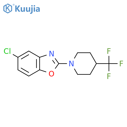 5-Chloro-2-[4-(trifluoromethyl)piperidin-1-yl]-1,3-benzoxazole structure