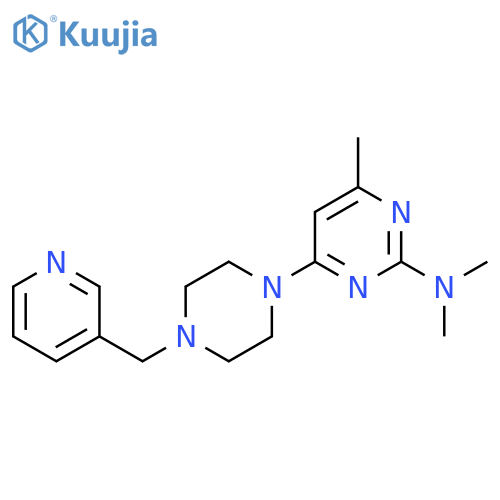 N,N,4-trimethyl-6-{4-[(pyridin-3-yl)methyl]piperazin-1-yl}pyrimidin-2-amine structure