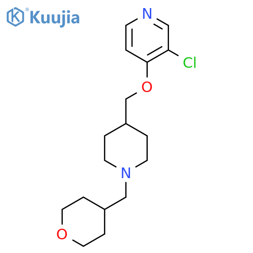 3-Chloro-4-({1-[(oxan-4-yl)methyl]piperidin-4-yl}methoxy)pyridine structure