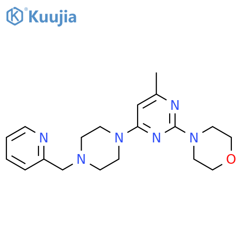 4-(4-Methyl-6-{4-[(pyridin-2-yl)methyl]piperazin-1-yl}pyrimidin-2-yl)morpholine structure