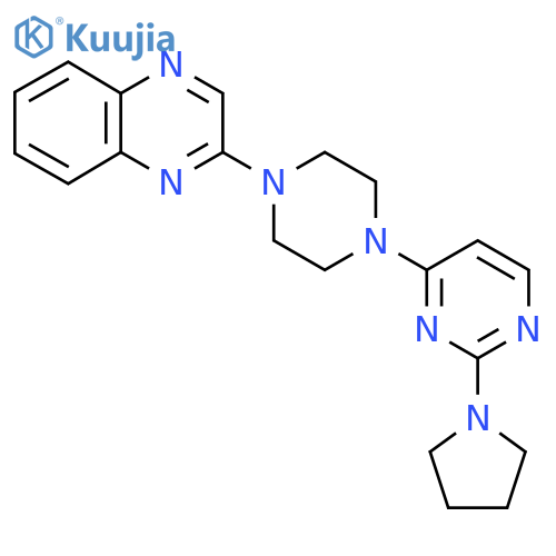2-{4-[2-(Pyrrolidin-1-yl)pyrimidin-4-yl]piperazin-1-yl}quinoxaline structure