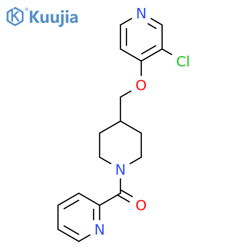 3-Chloro-4-{[1-(pyridine-2-carbonyl)piperidin-4-yl]methoxy}pyridine structure