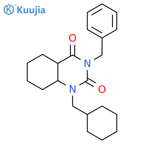 3-Benzyl-1-(cyclohexylmethyl)-1,2,3,4-tetrahydroquinazoline-2,4-dione structure