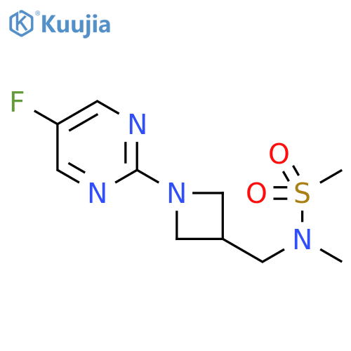 N-{1-(5-fluoropyrimidin-2-yl)azetidin-3-ylmethyl}-N-methylmethanesulfonamide structure