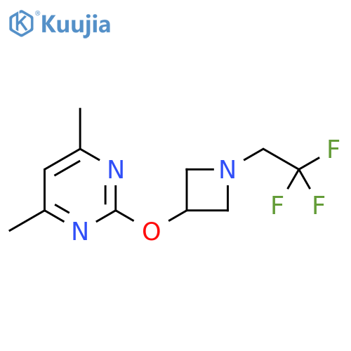 4,6-dimethyl-2-{1-(2,2,2-trifluoroethyl)azetidin-3-yloxy}pyrimidine structure