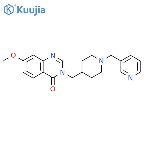 7-Methoxy-3-({1-[(pyridin-3-yl)methyl]piperidin-4-yl}methyl)-3,4-dihydroquinazolin-4-one structure