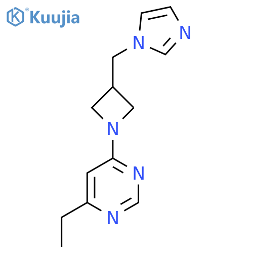 4-ethyl-6-{3-[(1H-imidazol-1-yl)methyl]azetidin-1-yl}pyrimidine structure