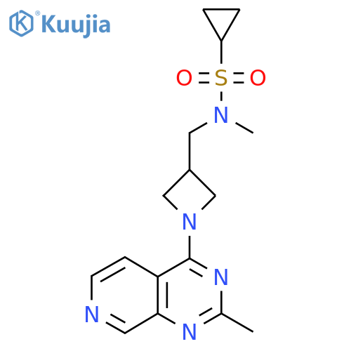 N-methyl-N-[(1-{2-methylpyrido[3,4-d]pyrimidin-4-yl}azetidin-3-yl)methyl]cyclopropanesulfonamide structure