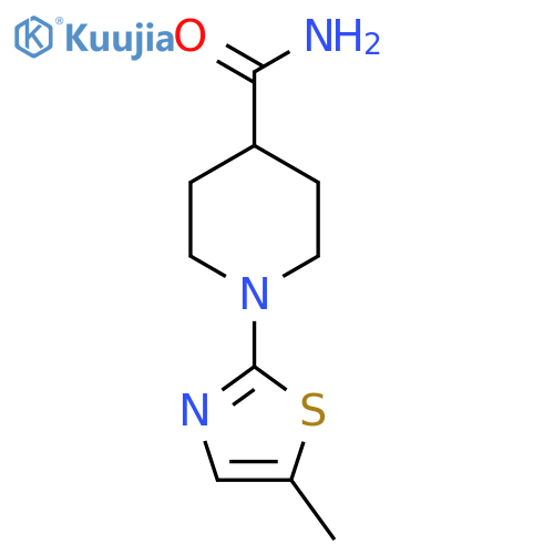 1-(5-Methyl-1,3-thiazol-2-yl)piperidine-4-carboxamide structure