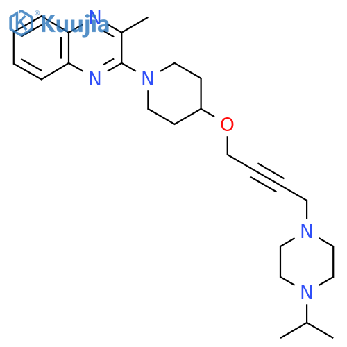 2-Methyl-3-[4-({4-[4-(propan-2-yl)piperazin-1-yl]but-2-yn-1-yl}oxy)piperidin-1-yl]quinoxaline structure