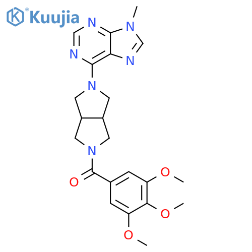 9-methyl-6-[5-(3,4,5-trimethoxybenzoyl)-octahydropyrrolo[3,4-c]pyrrol-2-yl]-9H-purine structure