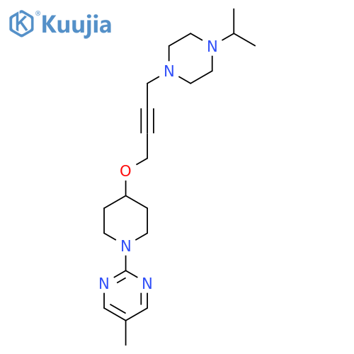 5-Methyl-2-[4-({4-[4-(propan-2-yl)piperazin-1-yl]but-2-yn-1-yl}oxy)piperidin-1-yl]pyrimidine structure