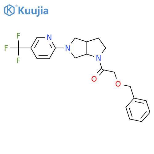 2-(Benzyloxy)-1-{5-[5-(trifluoromethyl)pyridin-2-yl]-octahydropyrrolo[3,4-b]pyrrol-1-yl}ethan-1-one structure