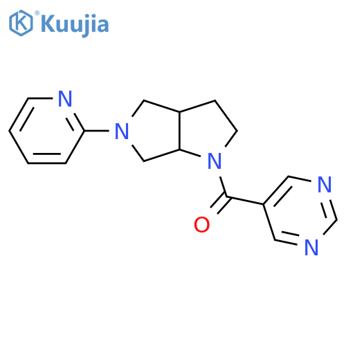 5-[5-(Pyridin-2-yl)-octahydropyrrolo[3,4-b]pyrrole-1-carbonyl]pyrimidine structure