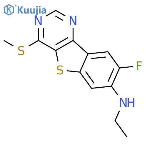 [1]Benzothieno[3,2-d]pyrimidin-7-amine, N-ethyl-8-fluoro-4-(methylthio)- structure