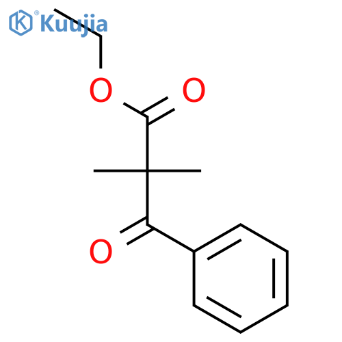 ethyl 2,2-dimethyl-3-oxo-3-phenylpropanoate structure