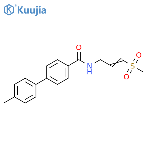 N-[(2E)-3-methanesulfonylprop-2-en-1-yl]-4'-methyl-[1,1'-biphenyl]-4-carboxamide structure