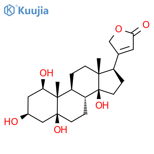 3-[(1R,3S,5S,8R,9S,10S,13R,14S,17R)-1,3,5,14-Tetrahydroxy-10,13-dimethyl-2,3,4,6,7,8,9,11,12,15,16,17-dodecahydro-1H-cyclopenta[a]phenanthren-17-yl]-2H-furan-5-one structure
