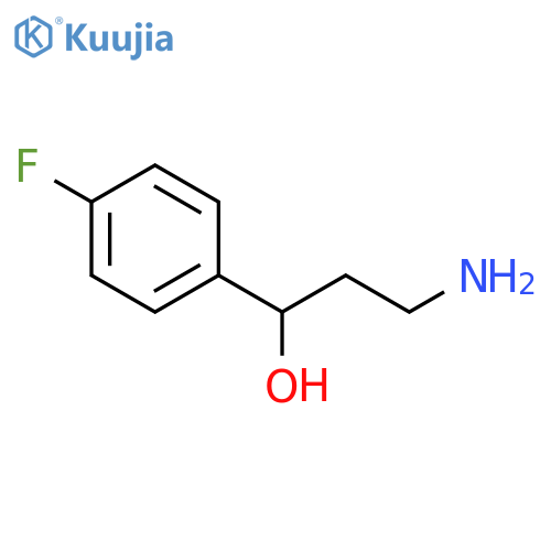 3-Amino-1-(4-fluorophenyl)propan-1-ol structure