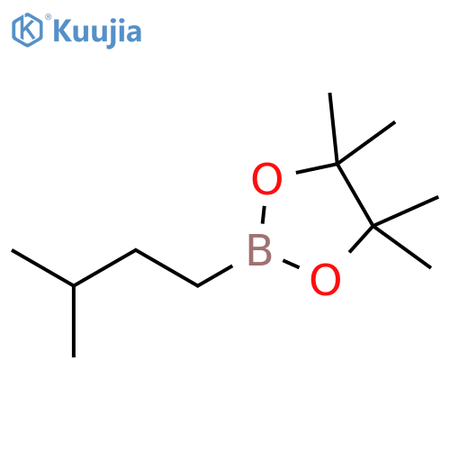 1,3,2-Dioxaborolane, 4,4,5,5-tetramethyl-2-(3-methylbutyl)- structure