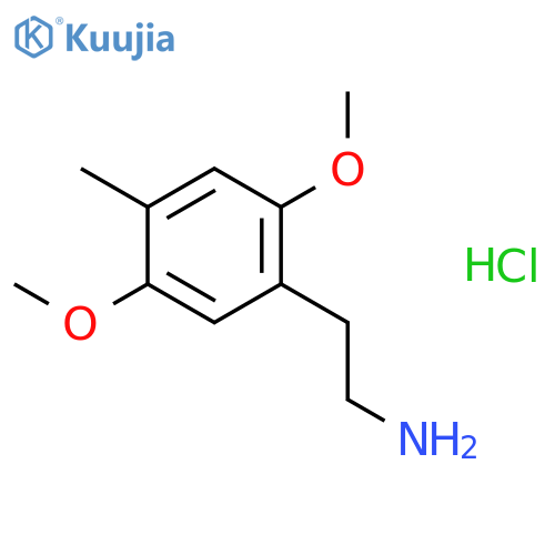 2,5-Dimethoxy-4-methylphenethylamine hydrochloride structure