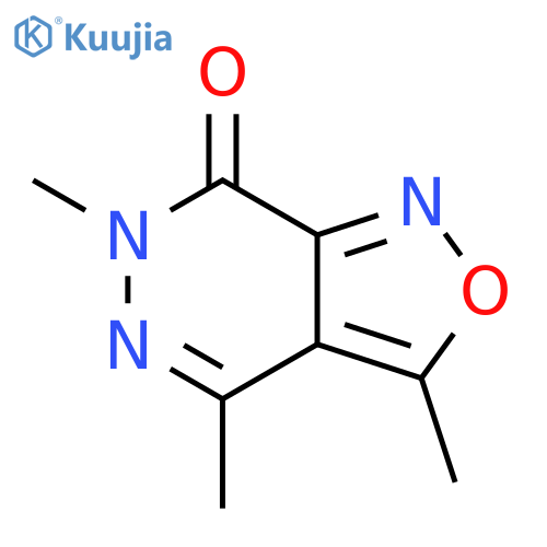 Isoxazolo[3,4-d]pyridazin-7(6H)-one,3,4,6-trimethyl- structure