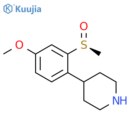 Piperidine, 4-[4-methoxy-2-[(S)-methylsulfinyl]phenyl]- structure