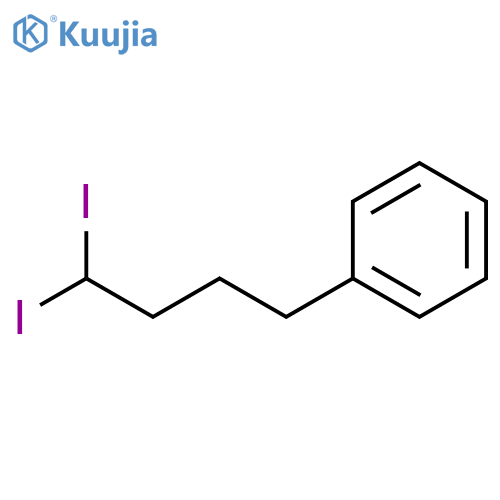 Benzene, (4,4-diiodobutyl)- structure