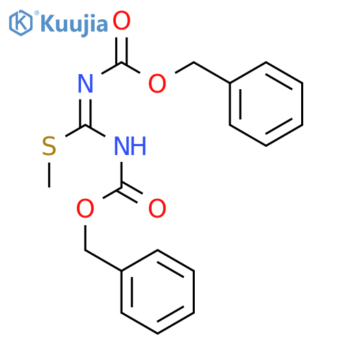 1,3-BIS(BENZYLOXYCARBONYL)-2-METHYL-2-THIOPSEUDOUREA structure