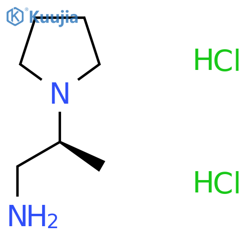 (2S)-2-(pyrrolidin-1-yl)propan-1-amine dihydrochloride structure