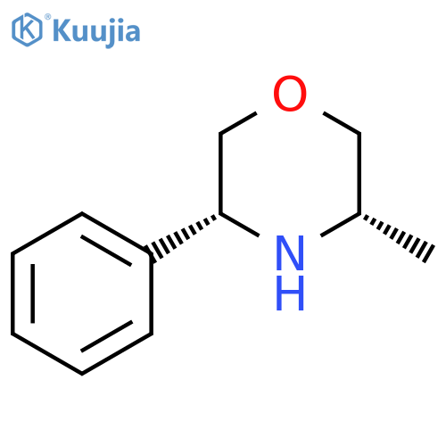 (3S,5R)-3-methyl-5-phenylmorpholine structure