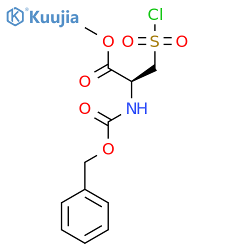 methyl (2S)-2-{(benzyloxy)carbonylamino}-3-(chlorosulfonyl)propanoate structure