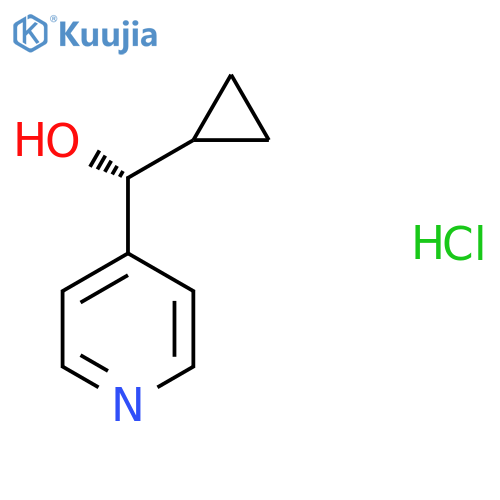 (R)-Cyclopropyl(pyridin-4-yl)methanol;hydrochloride structure