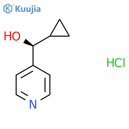 (S)-cyclopropyl(pyridin-4-yl)methanol hydrochloride structure