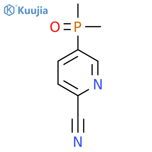 5-(dimethylphosphoryl)pyridine-2-carbonitrile structure