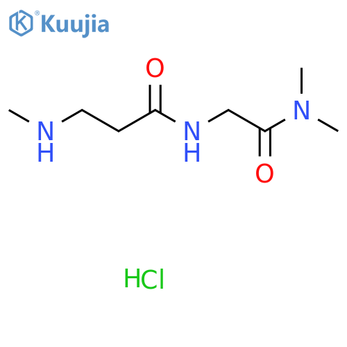N-[(dimethylcarbamoyl)methyl]-3-(methylamino)propanamide hydrochloride structure