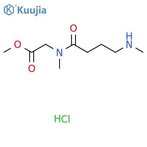 methyl 2-N-methyl-4-(methylamino)butanamidoacetate hydrochloride structure
