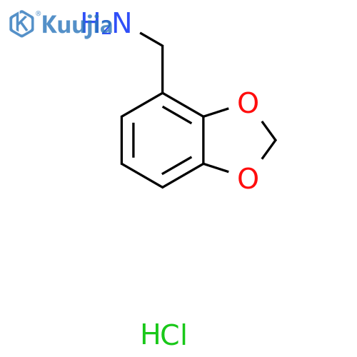 1,3-Benzodioxol-4-ylmethanamine;hydrochloride structure
