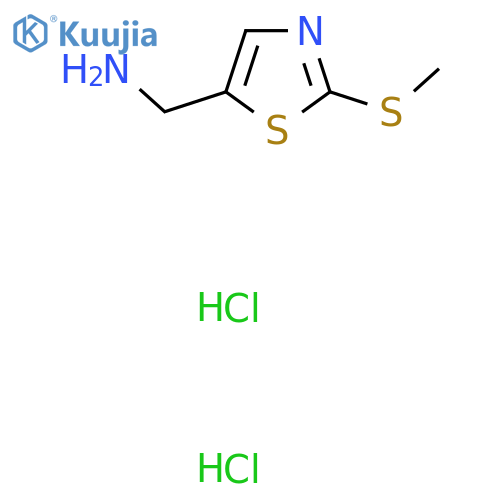 1-2-(methylsulfanyl)-1,3-thiazol-5-ylmethanamine dihydrochloride structure