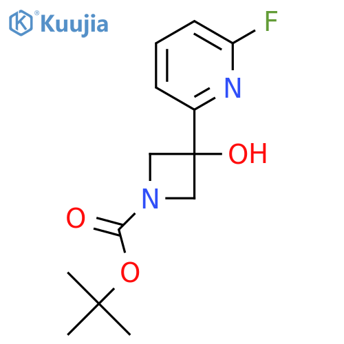 Tert-butyl 3-(6-fluoropyridin-2-yl)-3-hydroxyazetidine-1-carboxylate structure