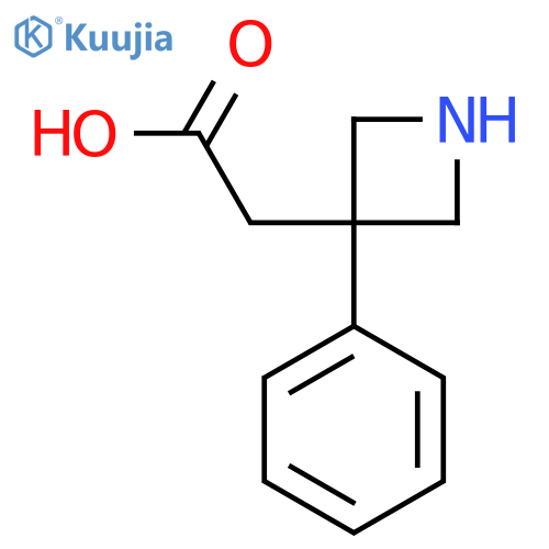 2-(3-Phenylazetidin-3-yl)acetic acid structure