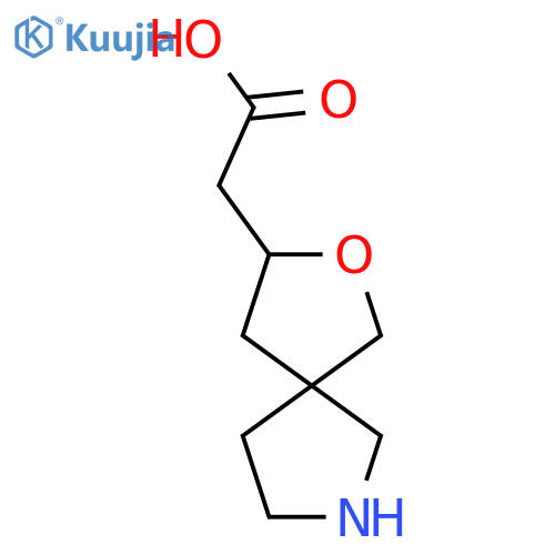 2-{2-oxa-7-azaspiro4.4nonan-3-yl}acetic acid structure