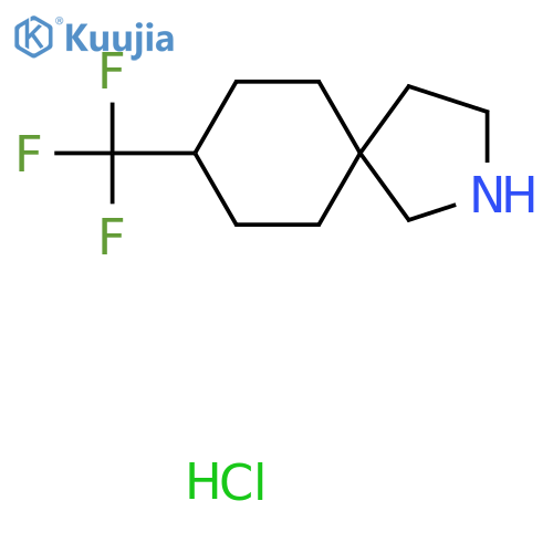 (5s,8s)-8-(trifluoromethyl)-2-azaspiro4.5decane hydrochloride structure